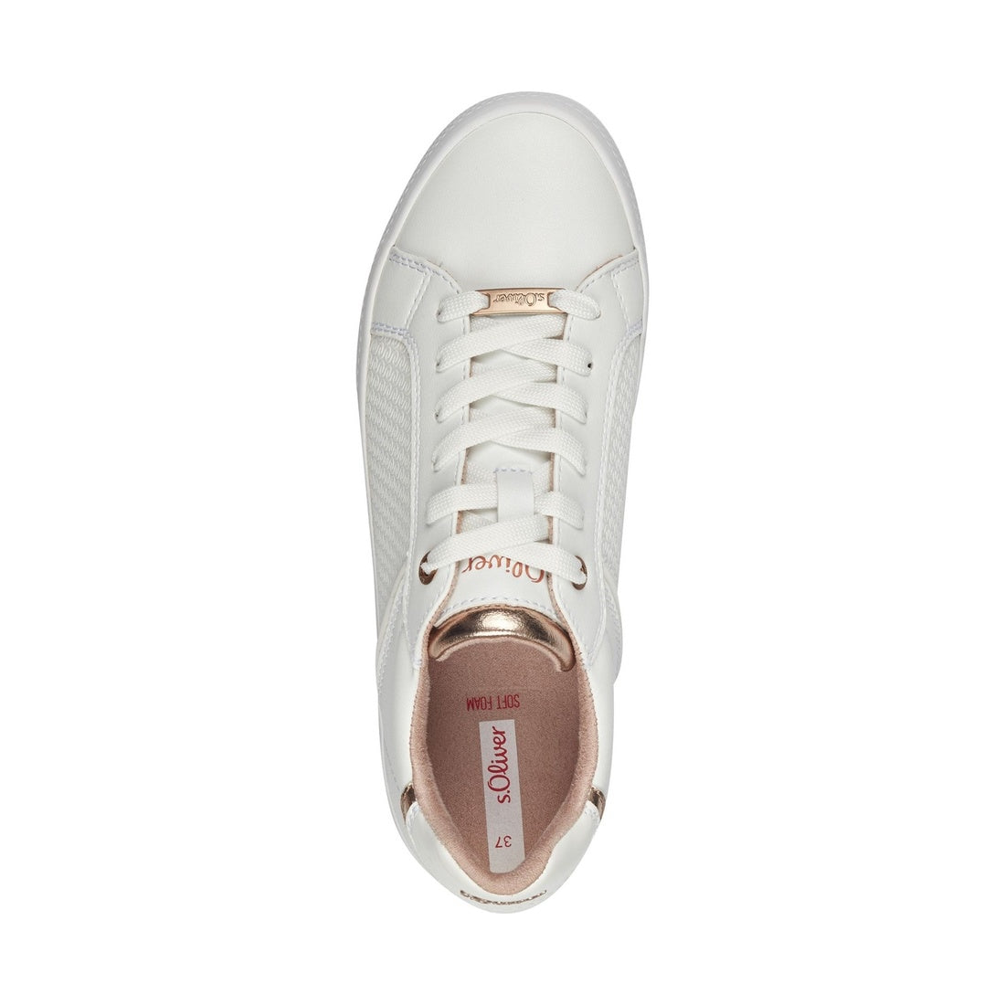 white casual closed women laceup