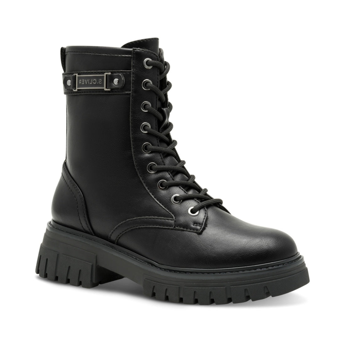 black casual closed booties