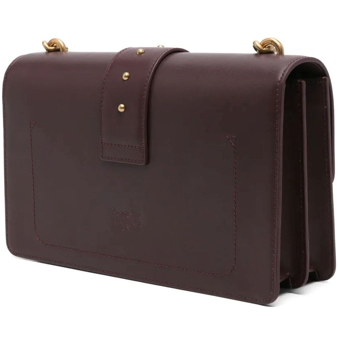 love leather crossbody bag brown