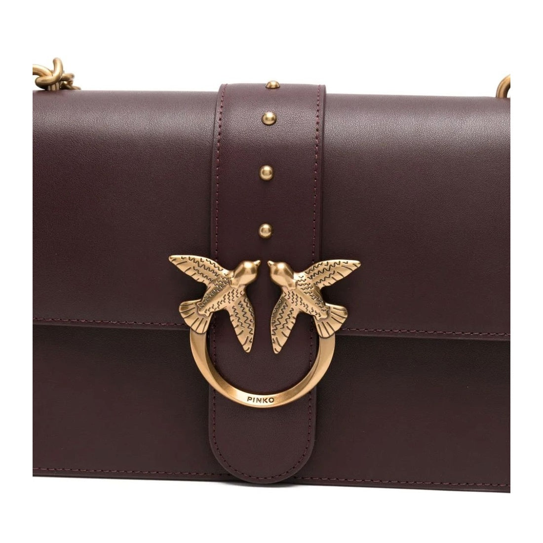 love leather crossbody bag brown