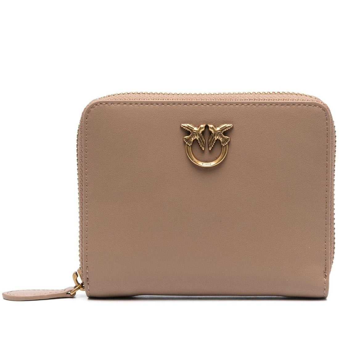 logoplaque leather wallet