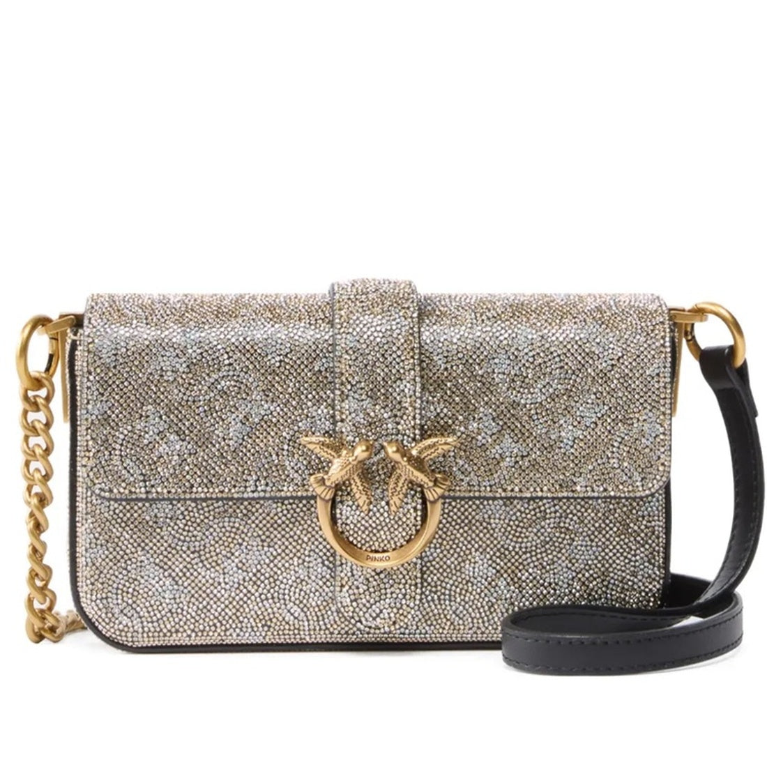 love one slouchy baby monogram shoulder bag