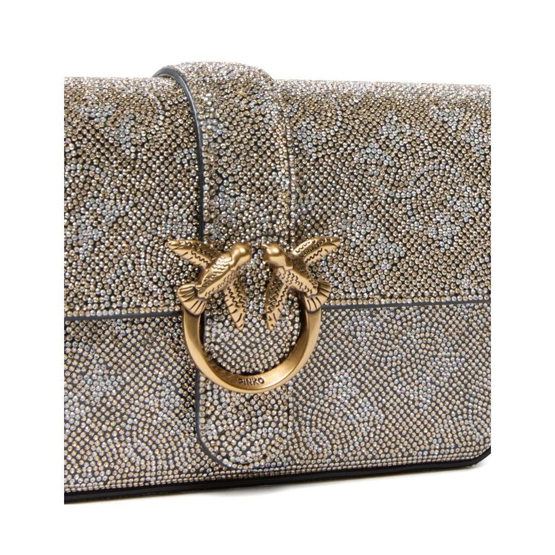 love one slouchy baby monogram shoulder bag