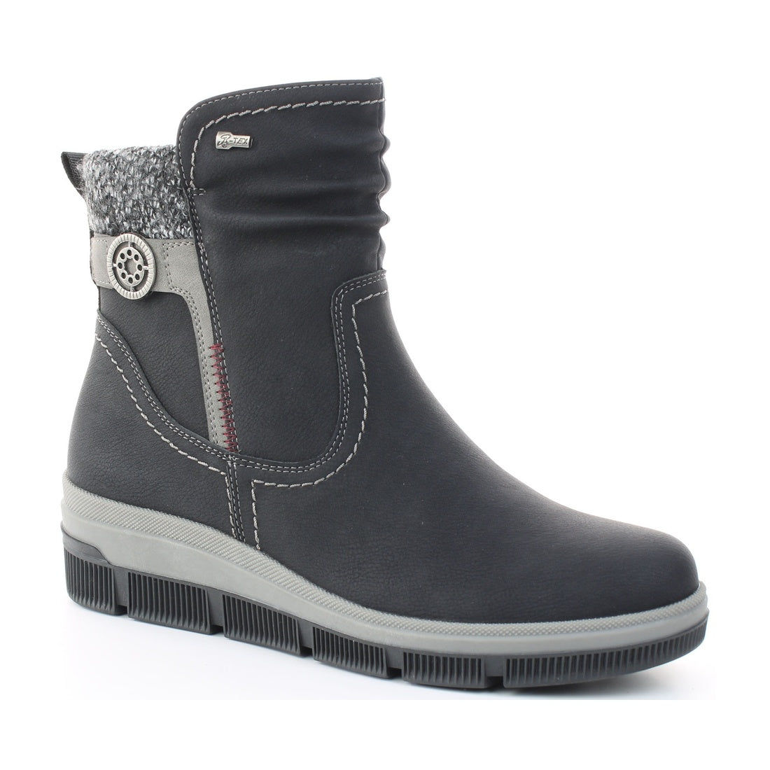 black casual closed booties black