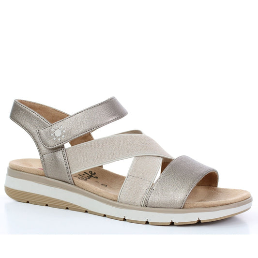 grey casual sandals