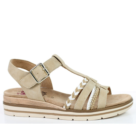 beige casual sandals