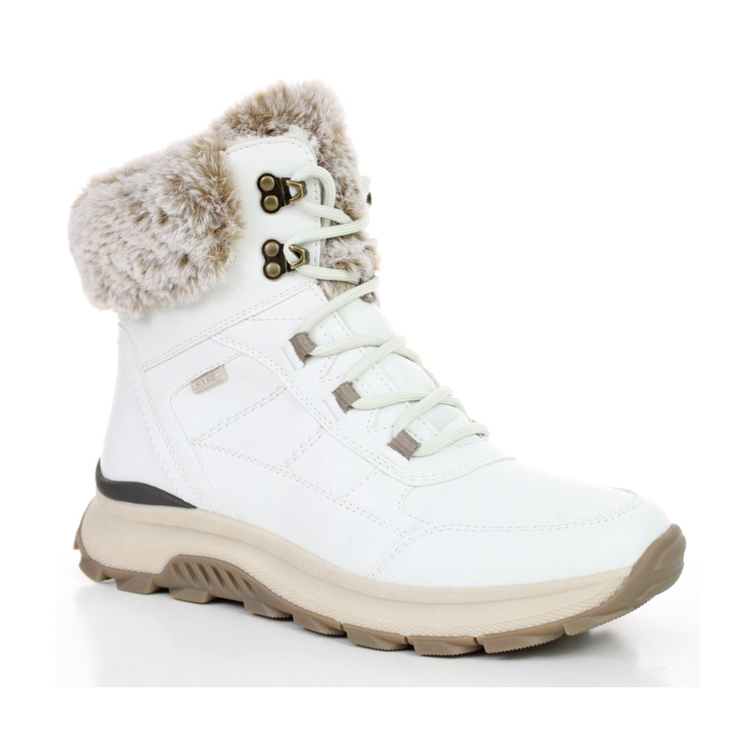 white casual closed booties