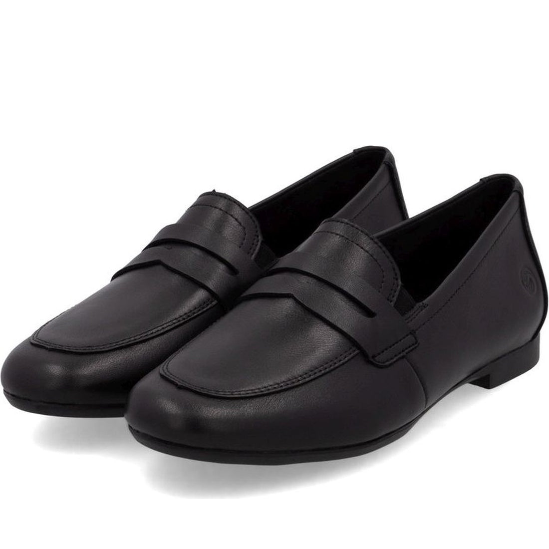 black casual closed loafers