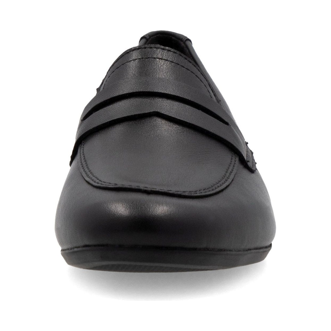 black casual closed loafers