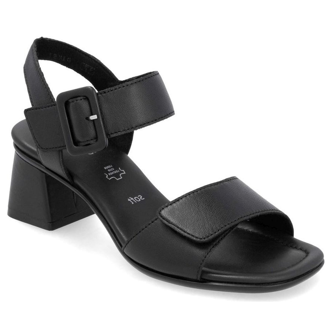 black casual open sandals