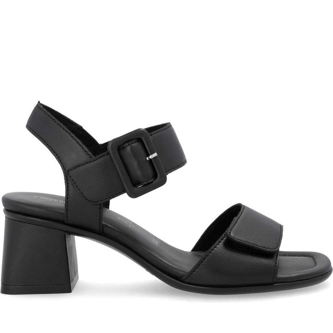 black casual open sandals