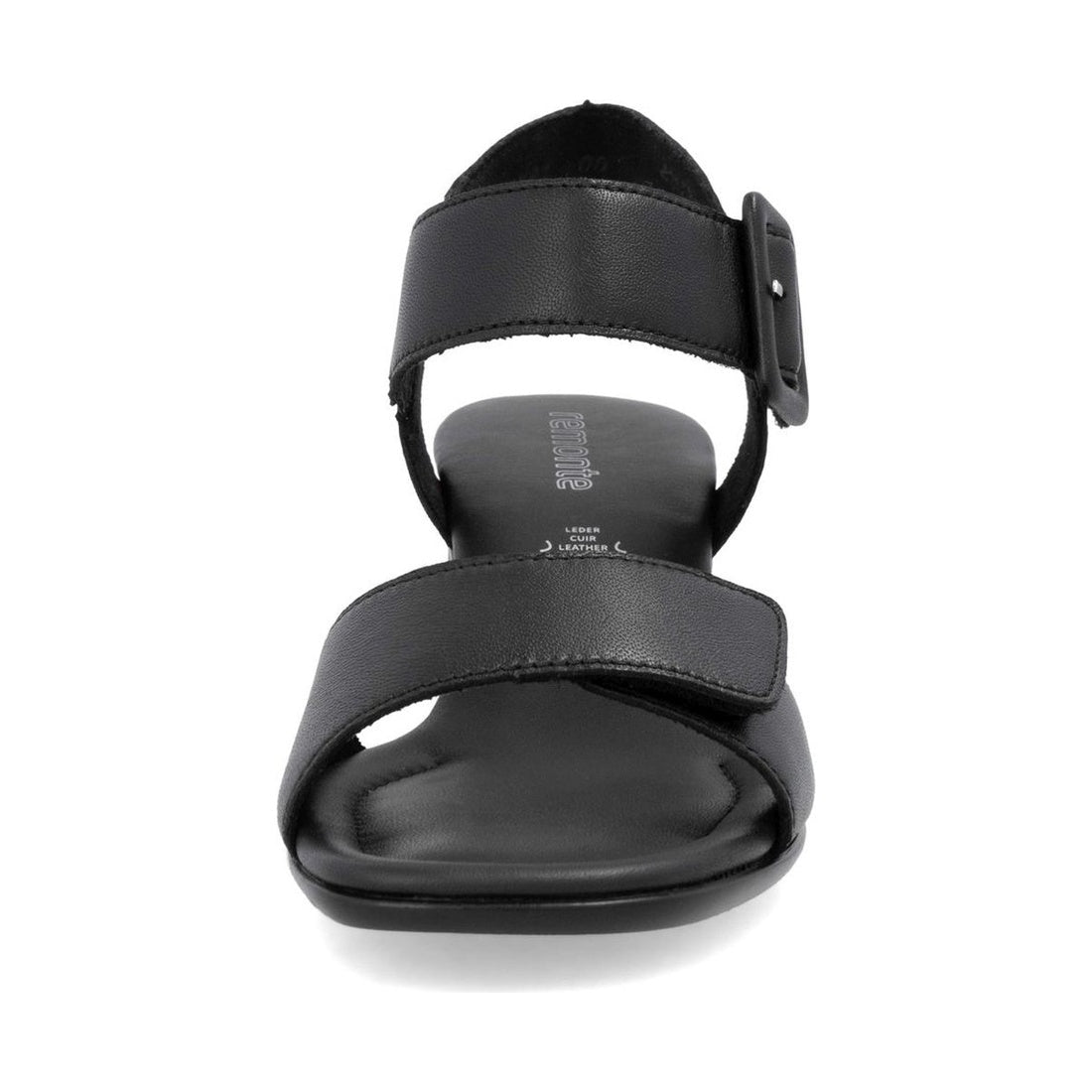 black casual open sandals