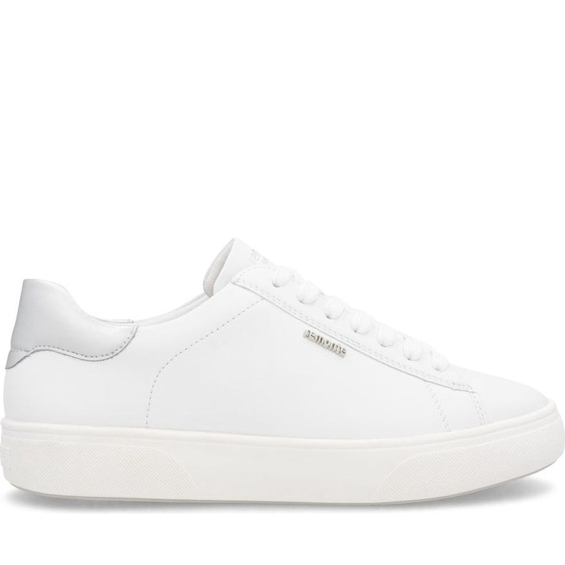 white casual closed sneakers