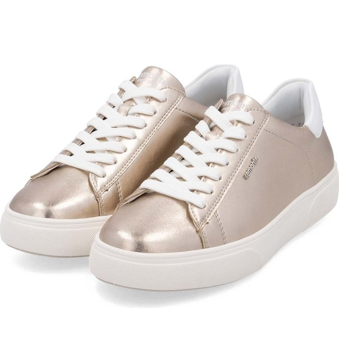 silver casual closed sneakers