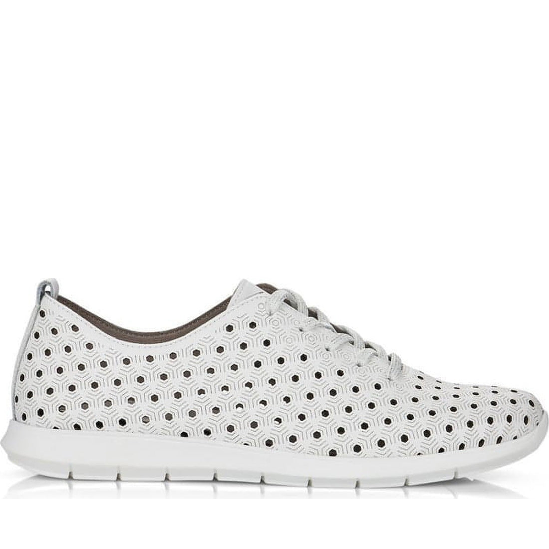 white casual closed shoes