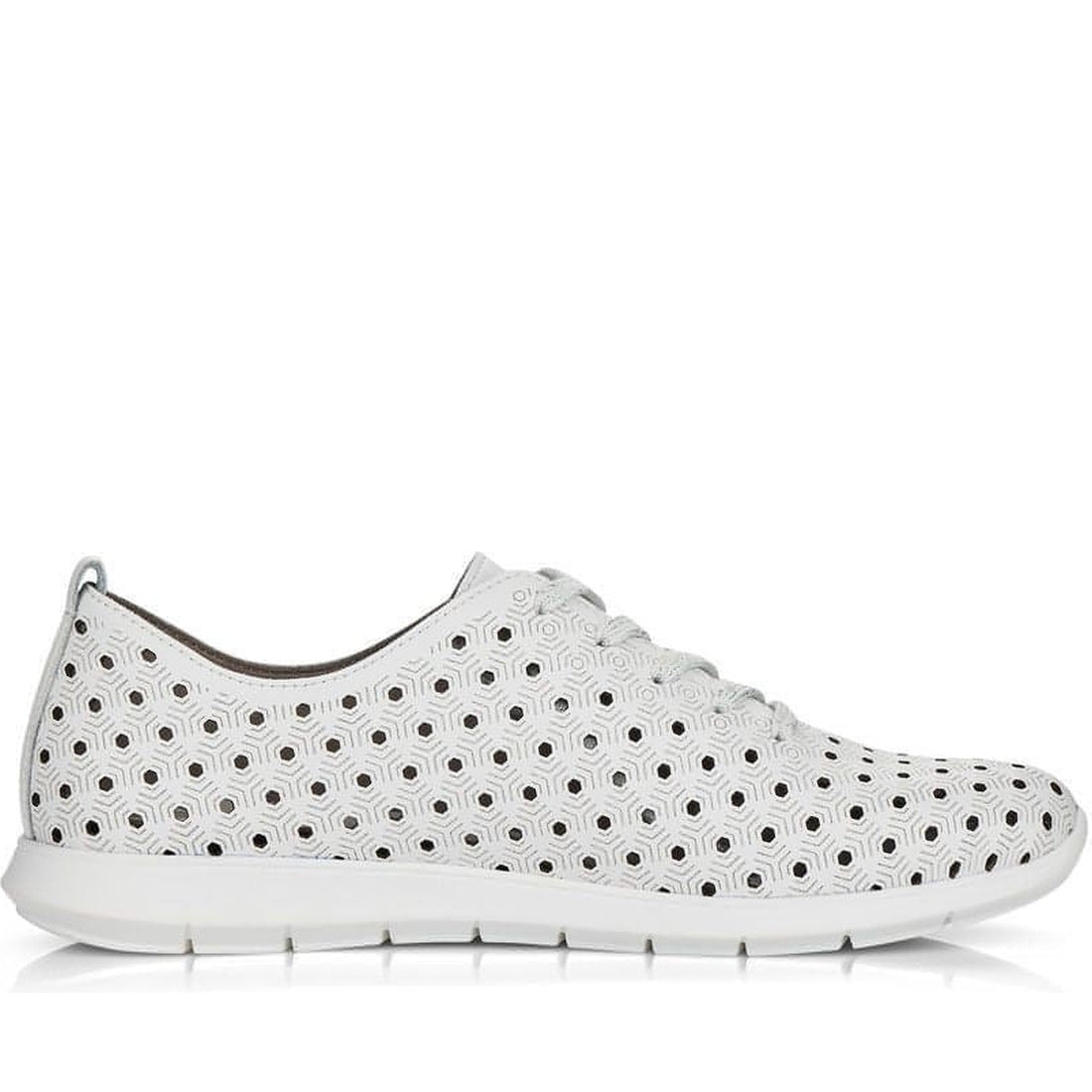 white casual closed shoes