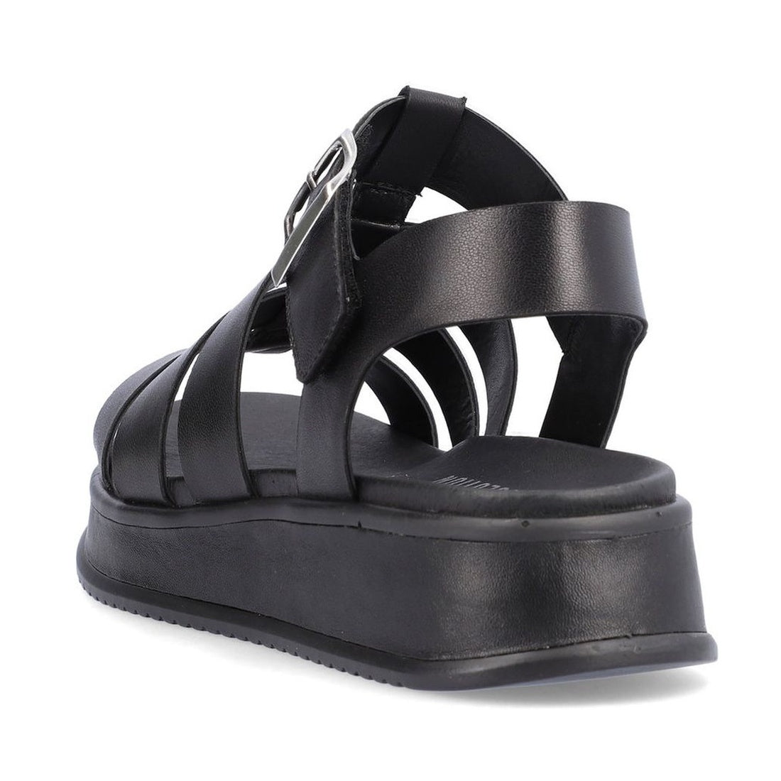 black casual open sandals