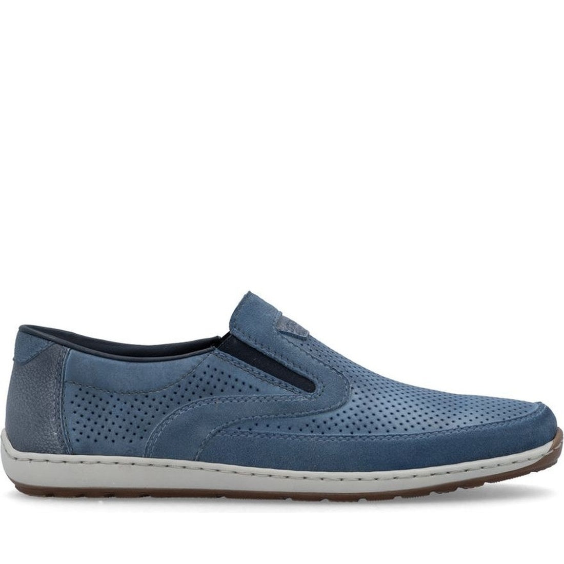 blue casual closed loafers