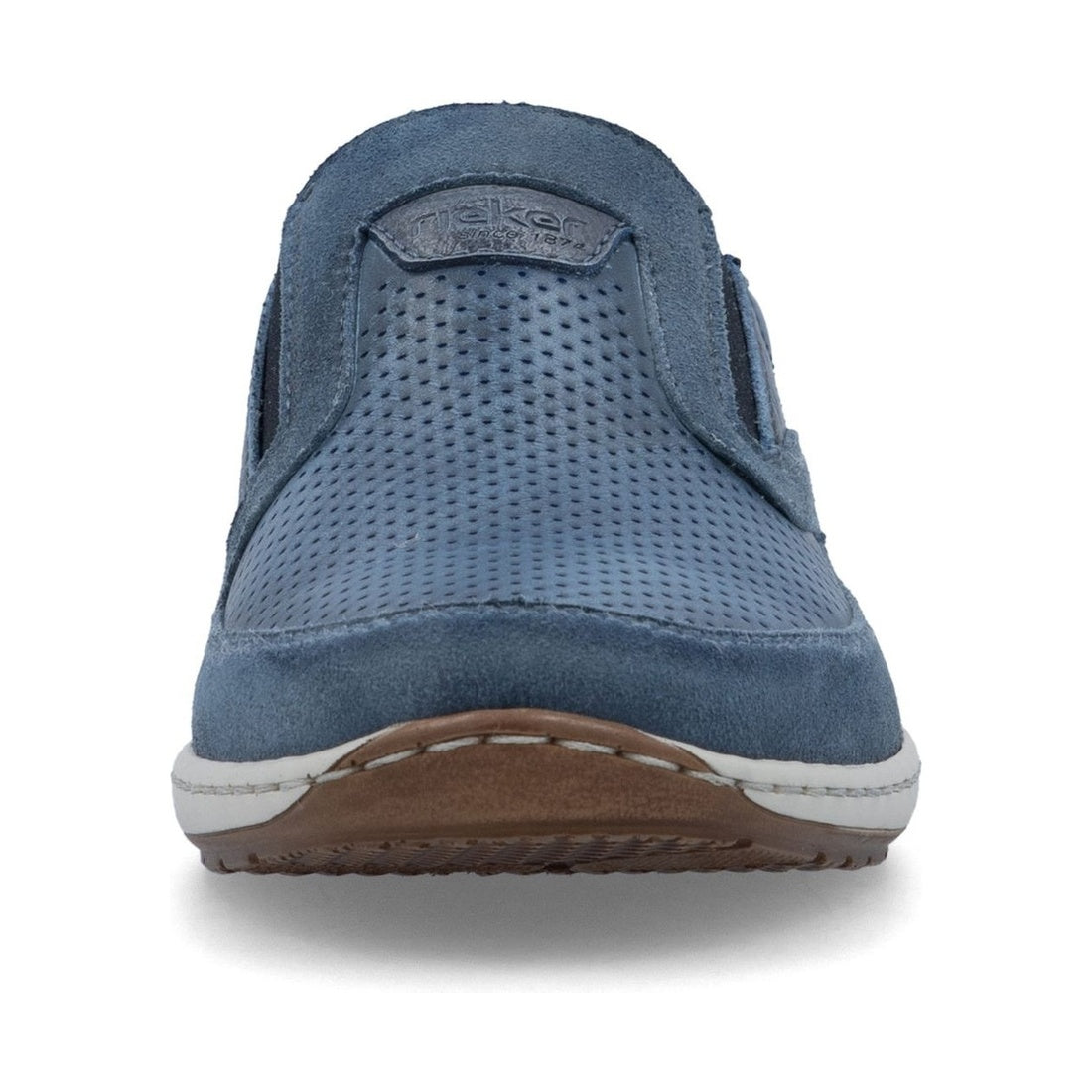 blue casual closed loafers