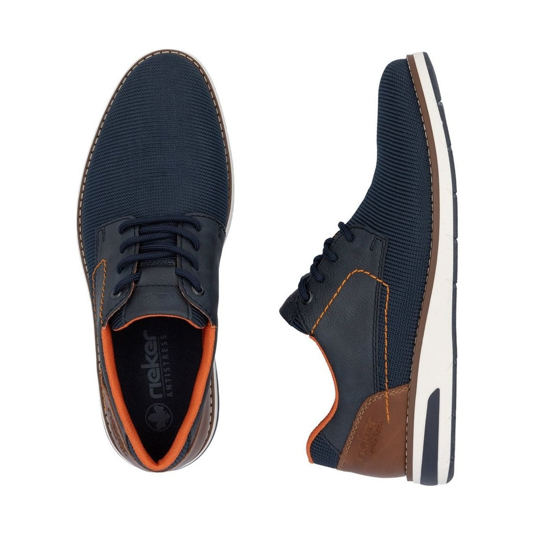 blue casual closed sneakers