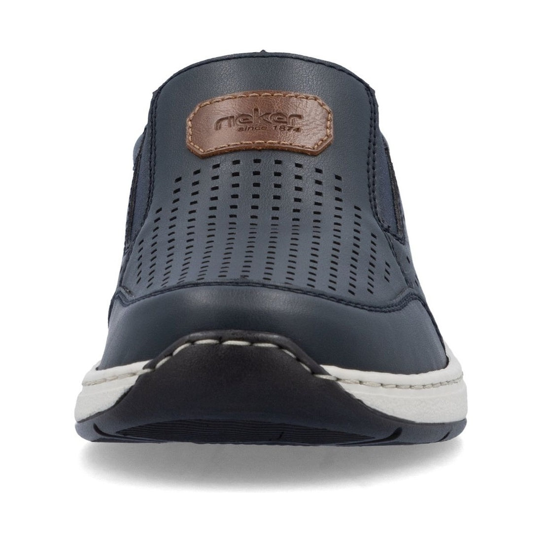 blue casual closed loafers