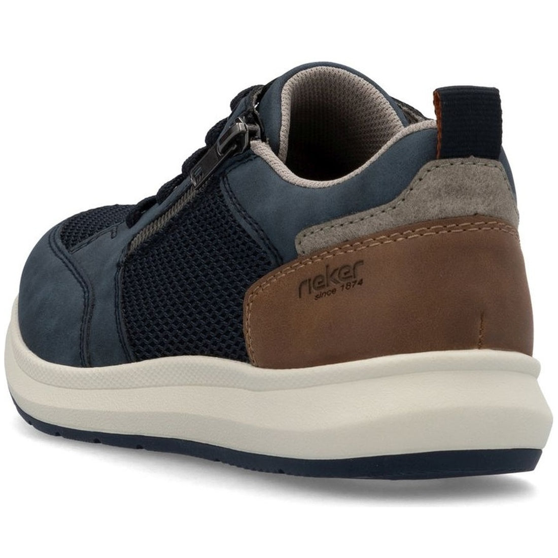 blue casual closed sneakers