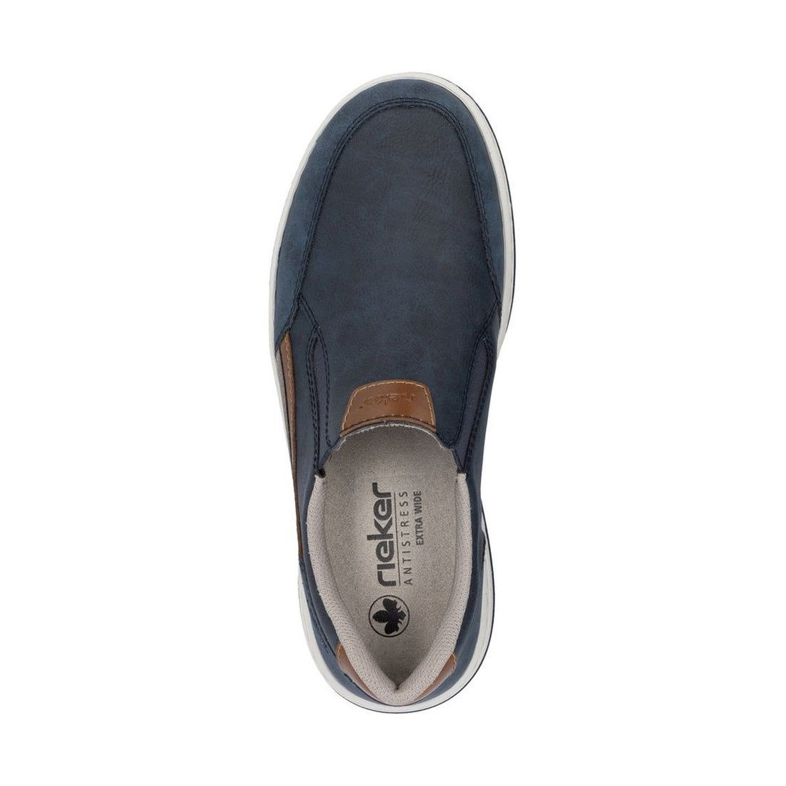 blue casual closed loafers
