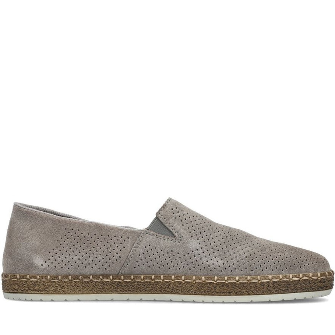 grey casual closed slipper