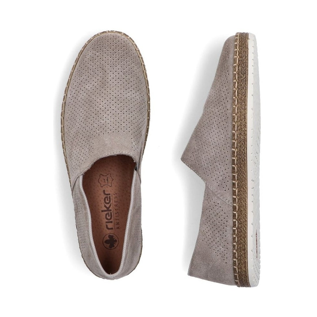 grey casual closed slipper