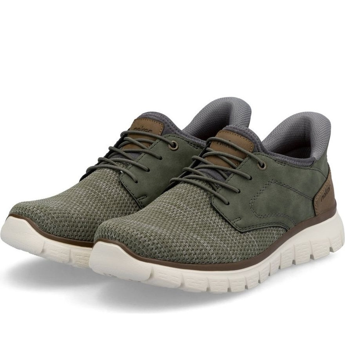 green casual closed sneakers