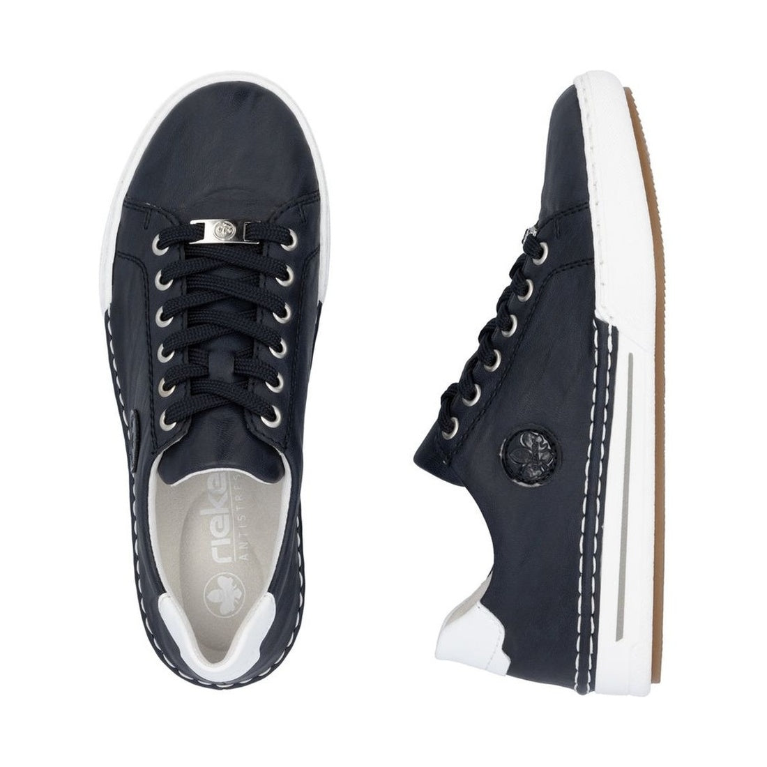 blue casual closed sneakers