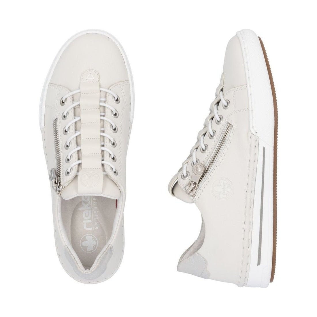 white casual closed sneakers