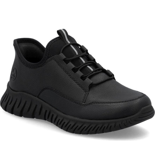black casual closed sneakers