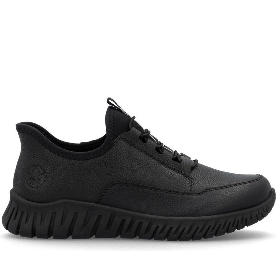black casual closed sneakers