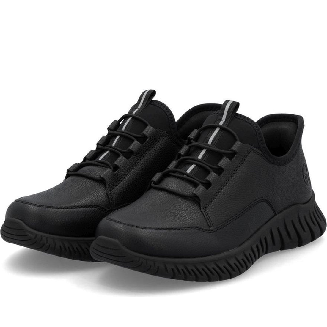 black casual closed sneakers