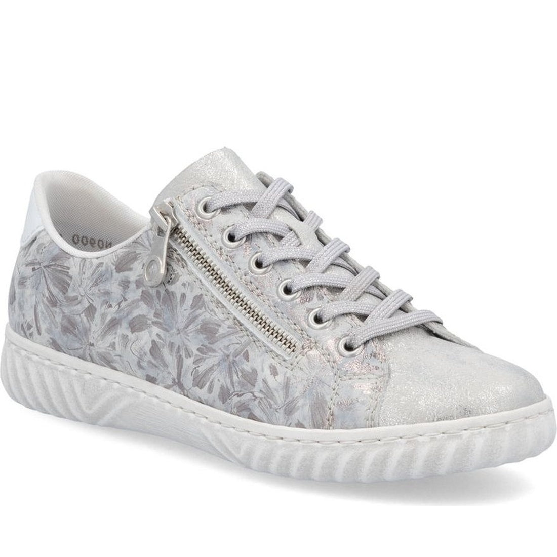 silver casual closed sneakers