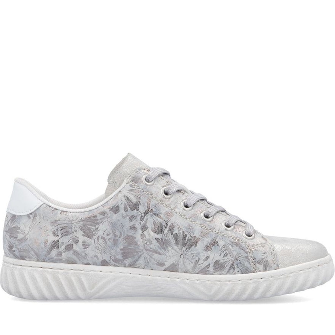 silver casual closed sneakers