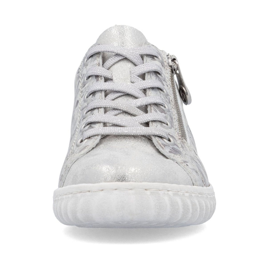 silver casual closed sneakers
