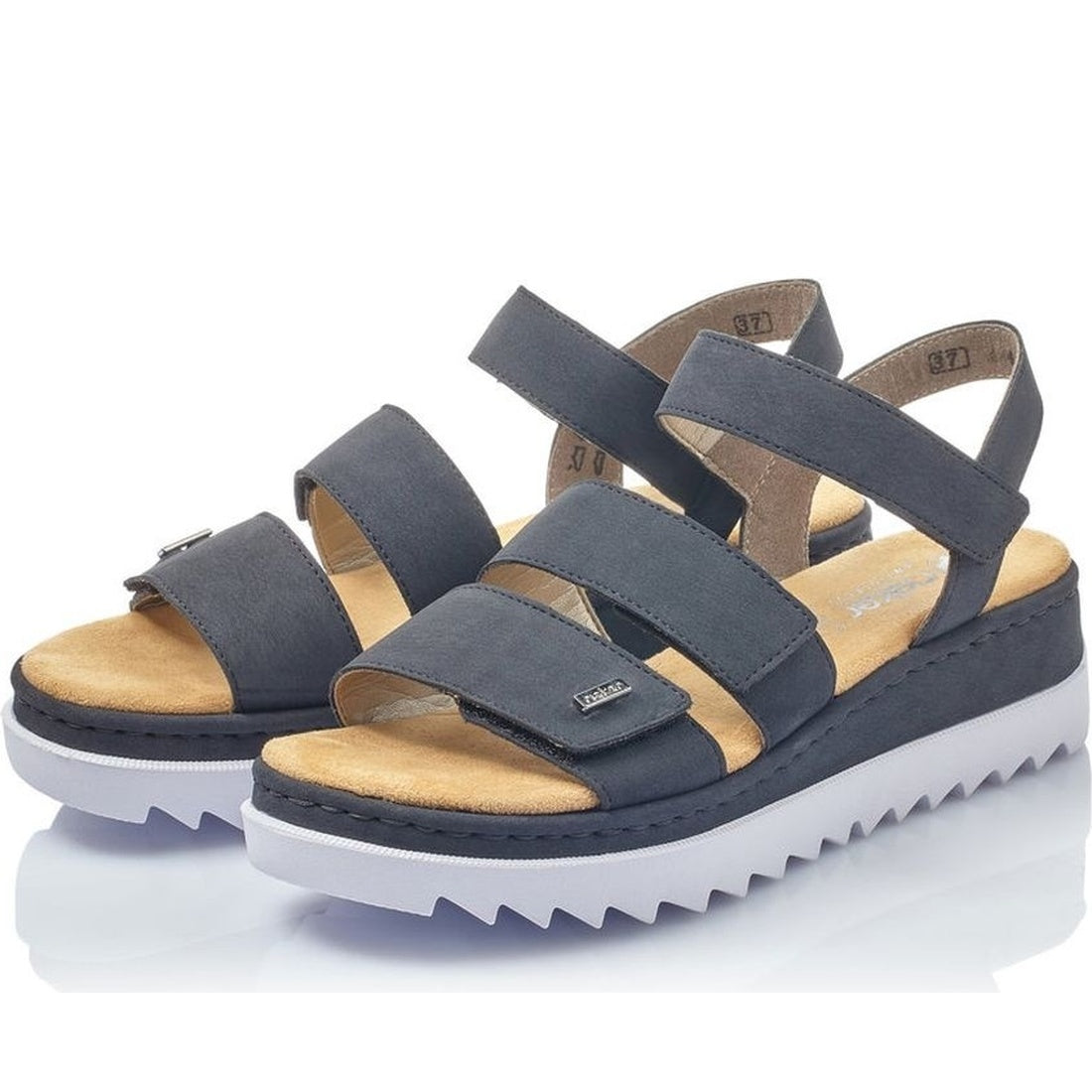blue casual open sandals
