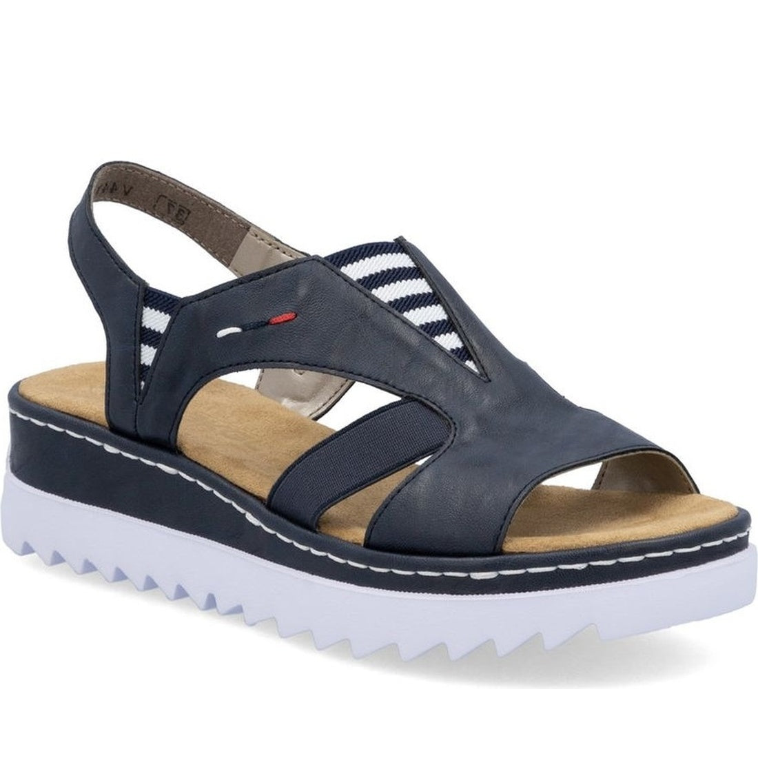 blue casual open sandals
