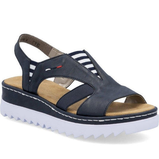 blue casual open sandals