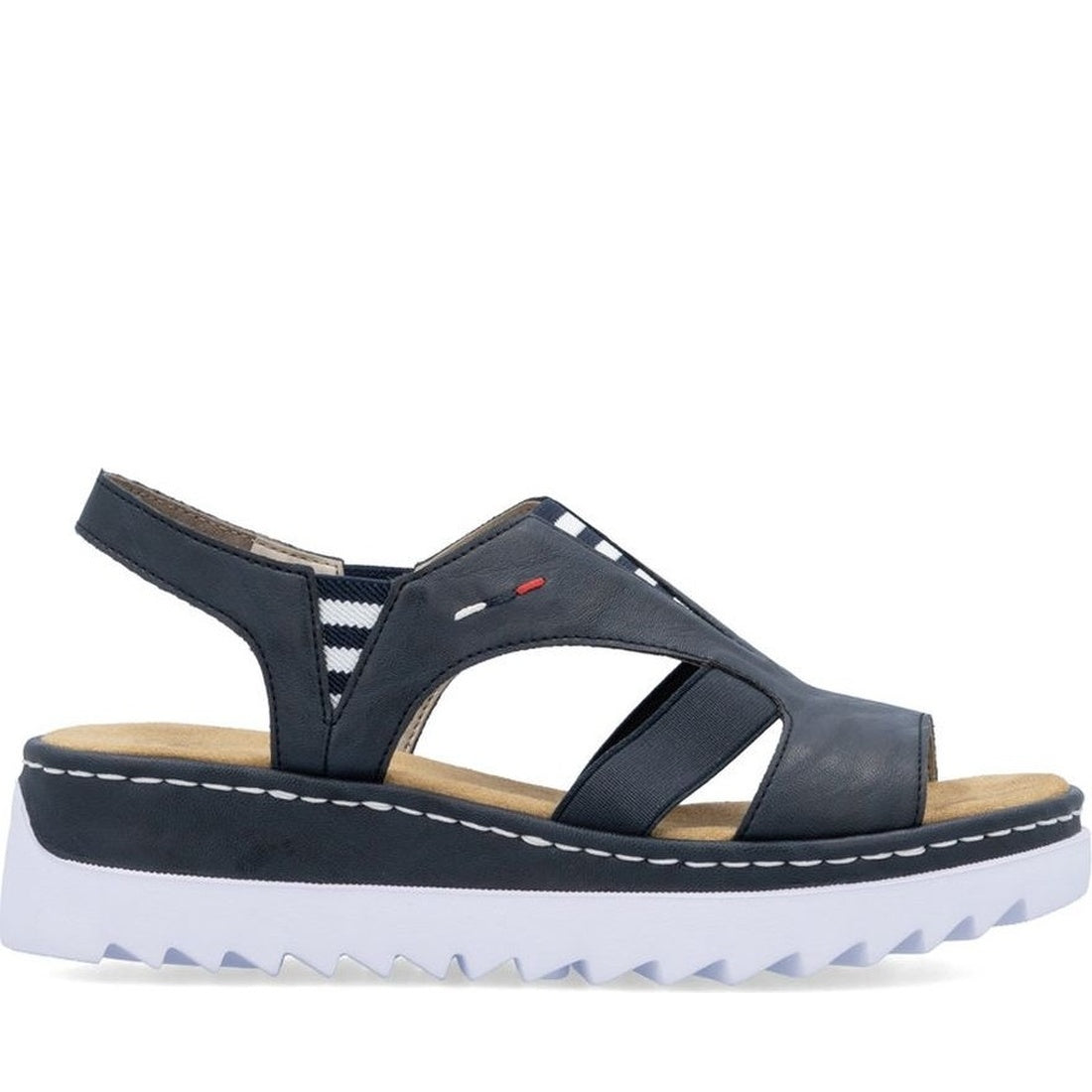 blue casual open sandals