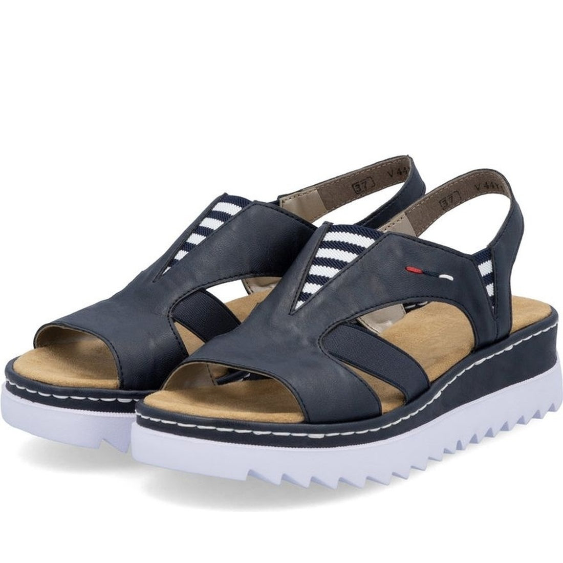 blue casual open sandals