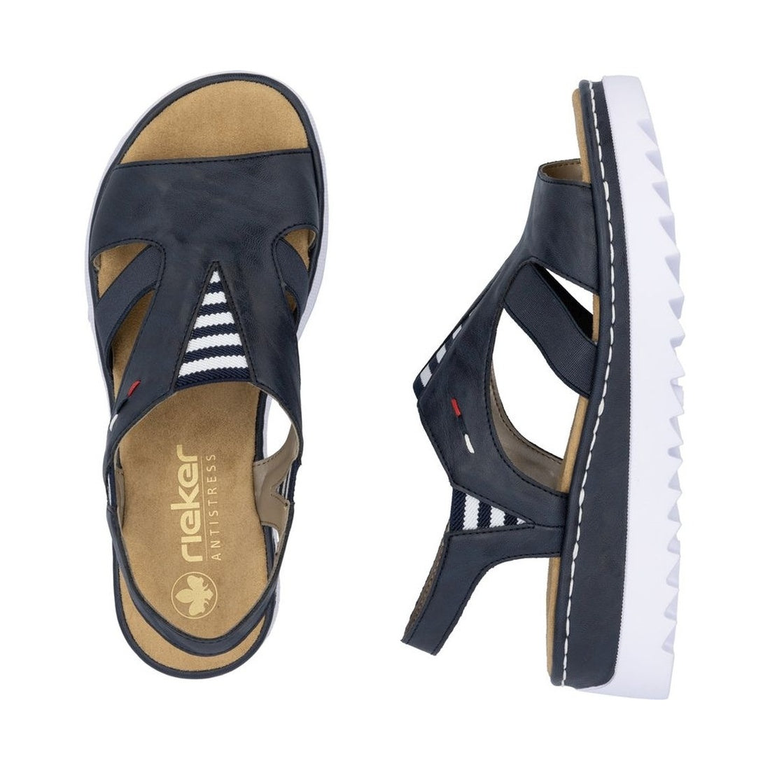 blue casual open sandals