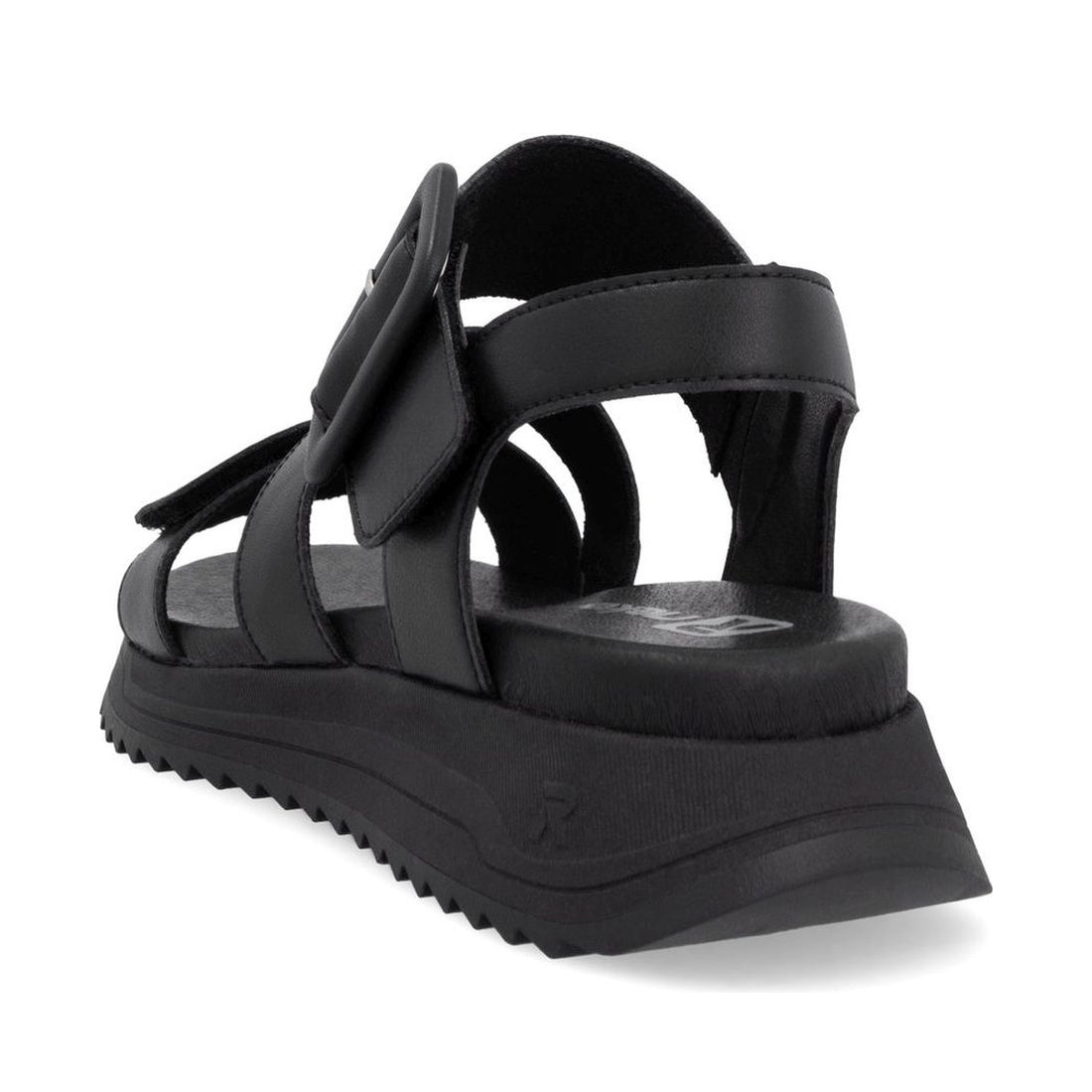 black casual open sandals