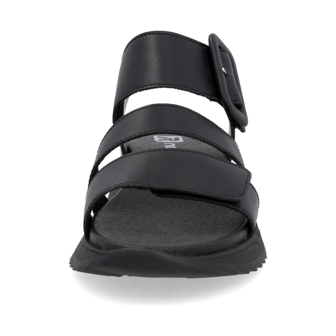 black casual open sandals