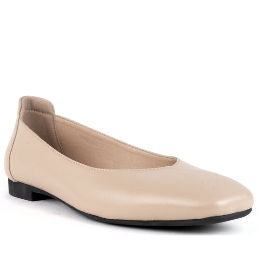 pink elegant closed ballerinas