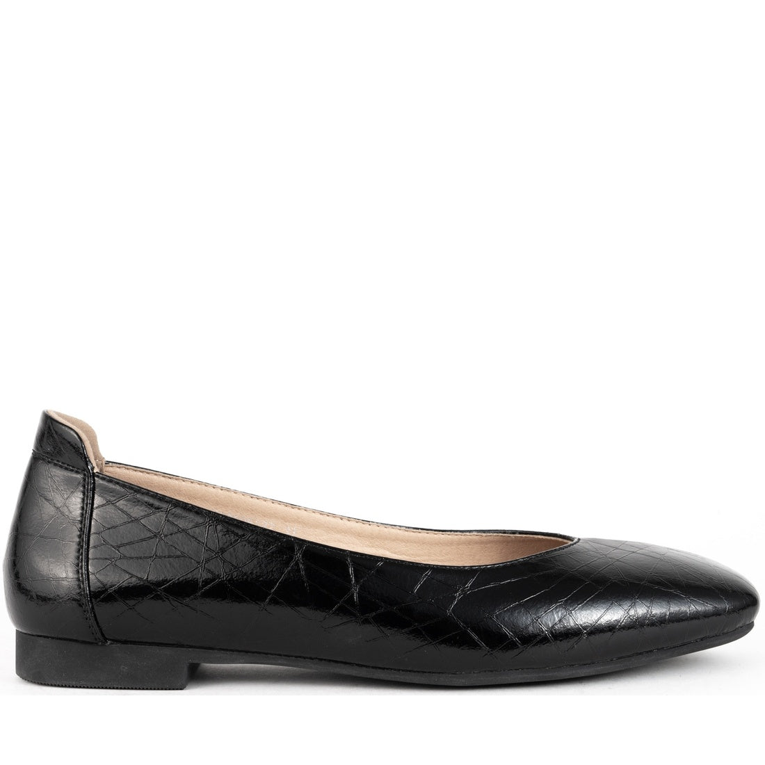 black elegant closed ballerinas