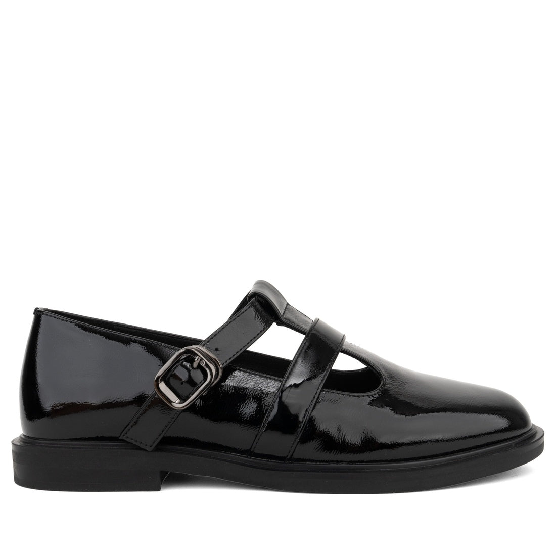 black classic part-open shoes