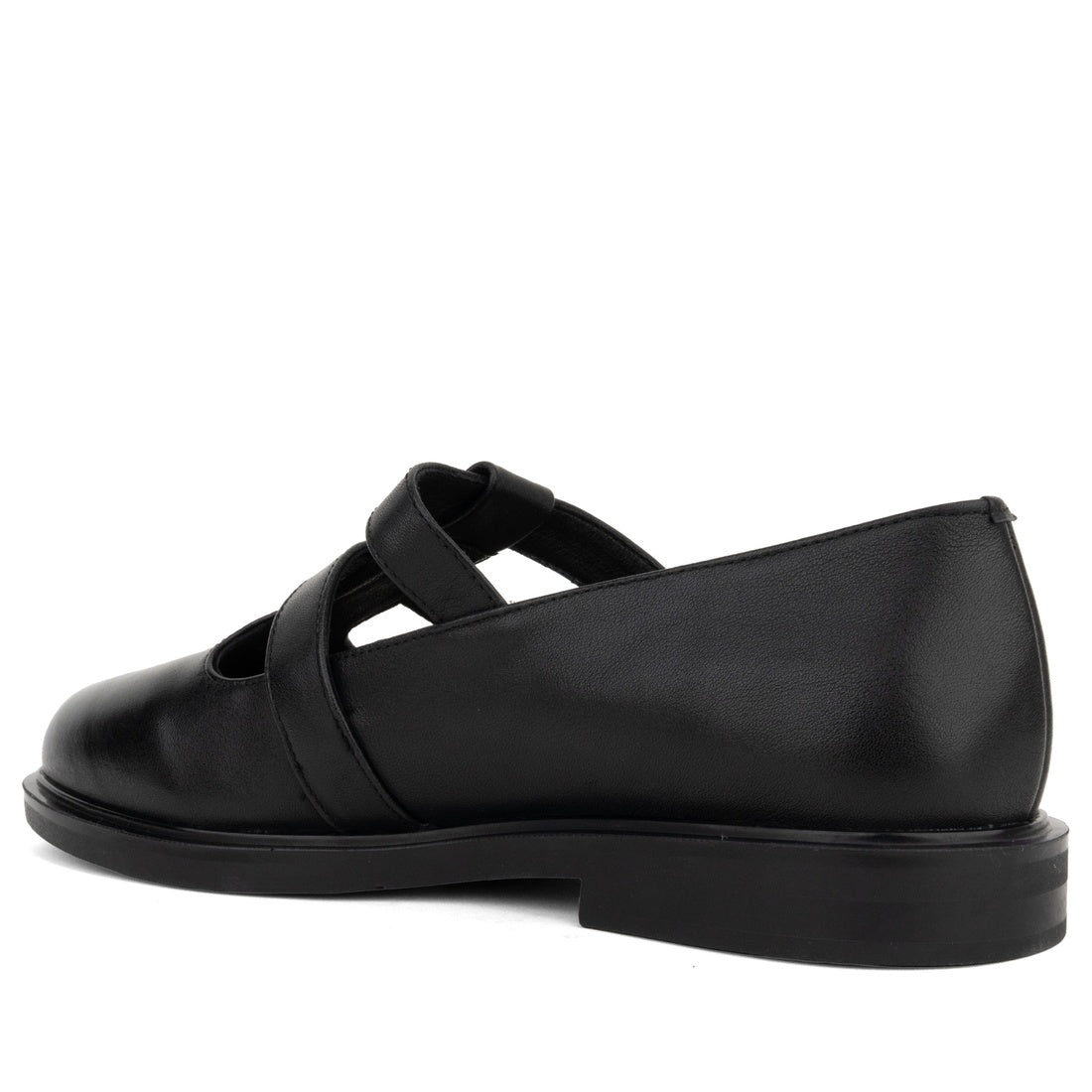 black classic part-open shoes